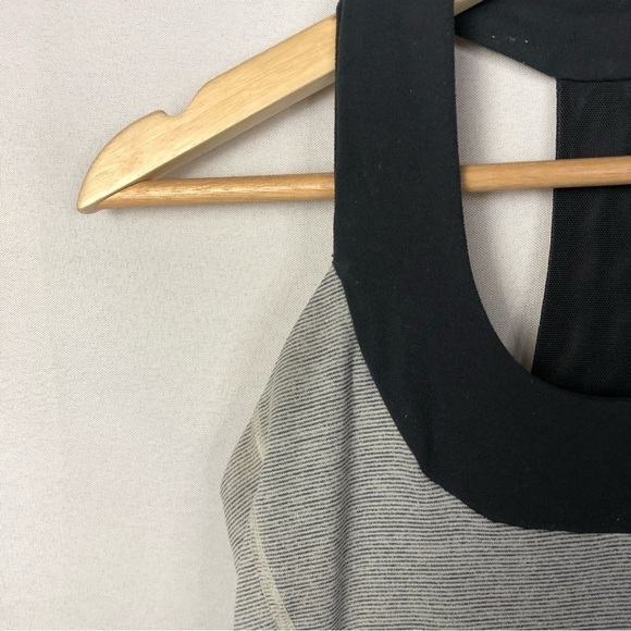 Lululemon Scoop Neck Luon Wee Stripe Coal Athletic Tank Top 8 - Picture 5 of 5